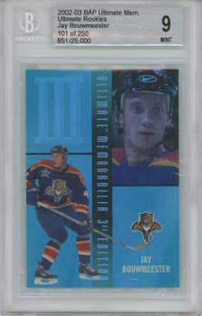 2002-03 Be a Player Ultimate Memorabilia #4 Jay Bouwmeester Front