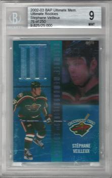 2002-03 Be a Player Ultimate Memorabilia #40 Stephane Veilleux Front