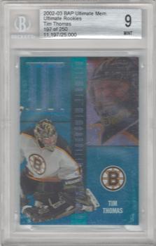 2002-03 Be a Player Ultimate Memorabilia #45 Tim Thomas Front