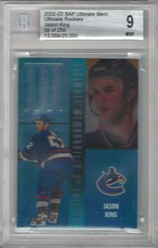2002-03 Be a Player Ultimate Memorabilia #55 Jason King Front