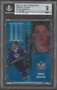 2002-03 Be a Player Ultimate Memorabilia #90 Jerred Smithson Front