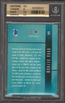 2002-03 Be a Player Ultimate Memorabilia #95 Brad Defauw Back