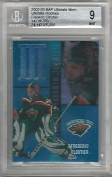 2002-03 Be a Player Ultimate Memorabilia #97 Frederic Cloutier Front
