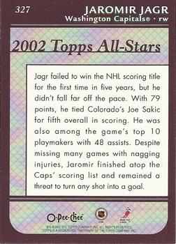 2002-03 O-Pee-Chee #327 Jaromir Jagr Back