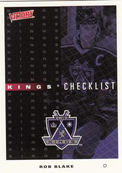 1999-00 Upper Deck Victory #130 Kings Checklist Front