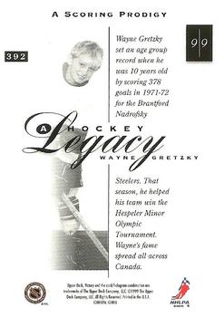 1999-00 Upper Deck Victory #392 Wayne Gretzky Back