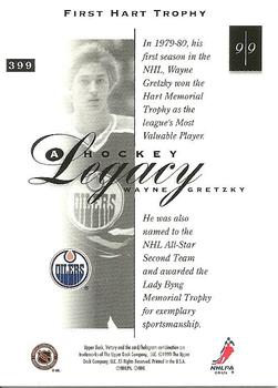 1999-00 Upper Deck Victory #399 Wayne Gretzky Back
