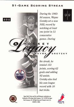 1999-00 Upper Deck Victory #404 Wayne Gretzky Back