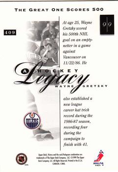 1999-00 Upper Deck Victory #409 Wayne Gretzky Back