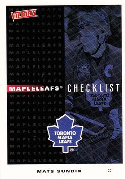 1999-00 Upper Deck Victory #280 Maple Leafs Checklist Front