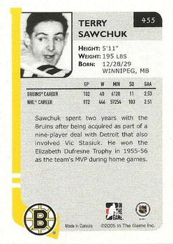 2004-05 In The Game Franchises Update #455 Terry Sawchuk Back