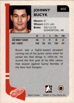 2004-05 In The Game Franchises Update #466 Johnny Bucyk Back