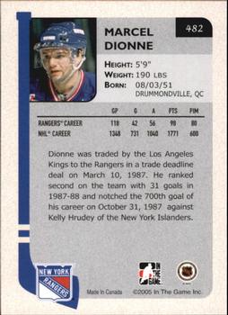 2004-05 In The Game Franchises Update #482 Marcel Dionne Back