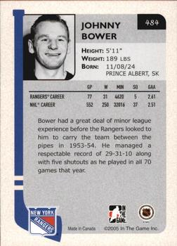 2004-05 In The Game Franchises Update #484 Johnny Bower Back