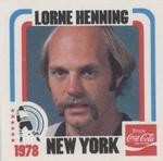 1977-78 Coca-Cola #NNO Lorne Henning Front