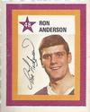 1970-71 Colgate Stamps #48 Ron Anderson Front