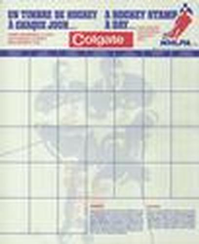 1970-71 Colgate Stamps #NNO Hockey Stamp Collector Sheet Front