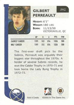 2004-05 In The Game Franchises US East #341 Gilbert Perreault Back