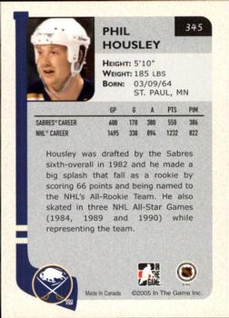2004-05 In The Game Franchises US East #345 Phil Housley Back