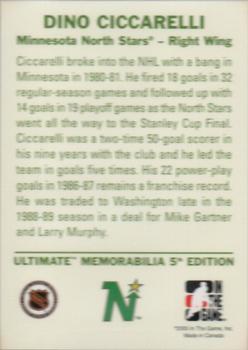 2004-05 In The Game Ultimate Memorabilia #NNO Dino Ciccarelli Back