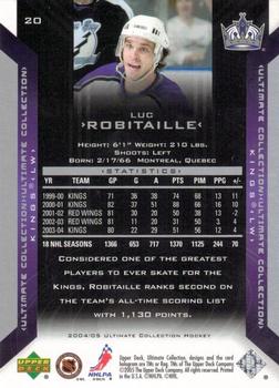 2004-05 Upper Deck Ultimate Collection #20 Luc Robitaille Back