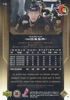 2004-05 Upper Deck Ultimate Collection #75 Marian Hossa Back