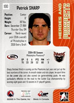 2005-06 In The Game Heroes and Prospects #100 Patrick Sharp Back
