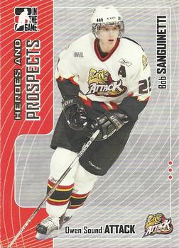 2005-06 In The Game Heroes and Prospects #286 Bobby Sanguinetti Front