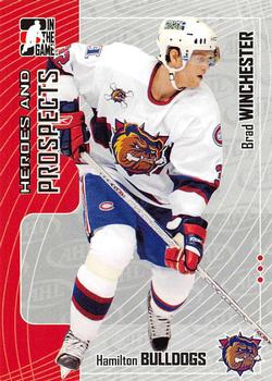 2005-06 In The Game Heroes and Prospects #389 Brad Winchester Front