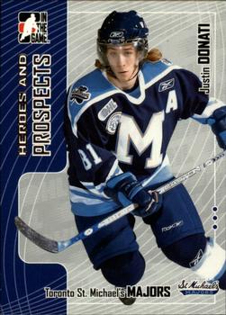 2005-06 In The Game Heroes and Prospects #402 Justin Donati Front