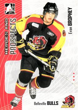 2005-06 In The Game Heroes and Prospects #129 Evan Brophey Front