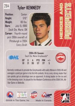 2005-06 In The Game Heroes and Prospects #284 Tyler Kennedy Back
