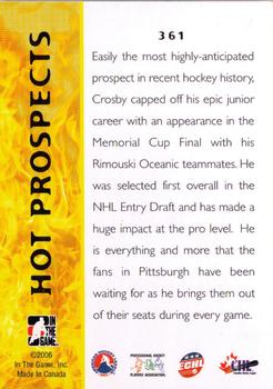 2005-06 In The Game Heroes and Prospects #361 Sidney Crosby Back