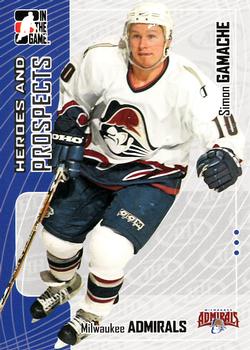 2005-06 In The Game Heroes and Prospects #94 Simon Gamache Front