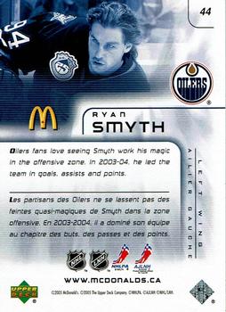 2005-06 Upper Deck McDonald's #44 Ryan Smyth Back
