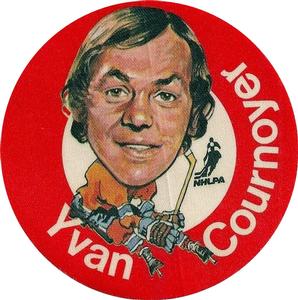 1973-74 Mac's Milk Stickers #NNO Yvan Cournoyer Front