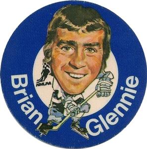 1973-74 Mac's Milk Stickers #NNO Brian Glennie Front