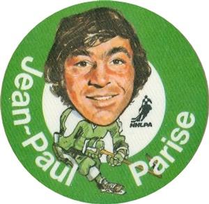 1973-74 Mac's Milk Stickers #NNO Jean-Paul Parise Front