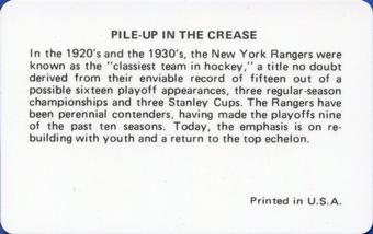 1975-76 Popsicle #NNO New York Rangers Back