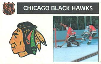 1975-76 Popsicle Bilingual #NNO Chicago Blackhawks Front