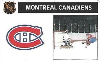 1975-76 Popsicle Bilingual #NNO Montreal Canadiens Front
