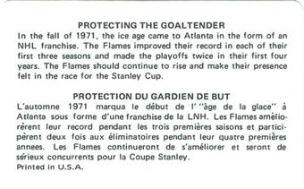1975-76 Popsicle Bilingual #NNO Atlanta Flames Back