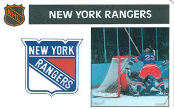 1975-76 Popsicle Bilingual #NNO New York Rangers Front