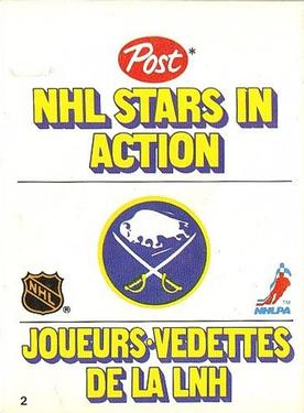 1981-82 Post NHL Stars in Action #2 Gilbert Perreault Front