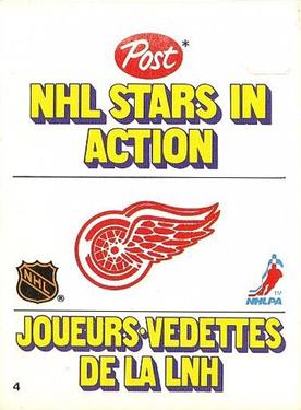 1981-82 Post NHL Stars in Action #4 Dale McCourt Front