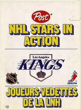 1981-82 Post NHL Stars in Action #12 Marcel Dionne Front