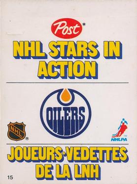 1981-82 Post NHL Stars in Action #15 Mark Messier Front