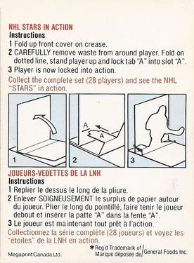 1981-82 Post NHL Stars in Action #16 Larry Robinson Back