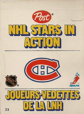 1981-82 Post NHL Stars in Action #23 Mario Tremblay Front