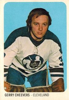 1973-74 Quaker Oats WHA #8 Gerry Cheevers Front